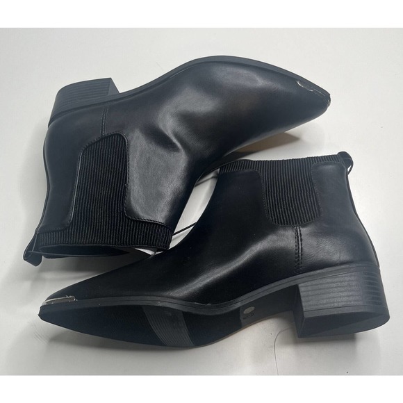 Brighton Black Ankle Boots - Picture 2 of 9